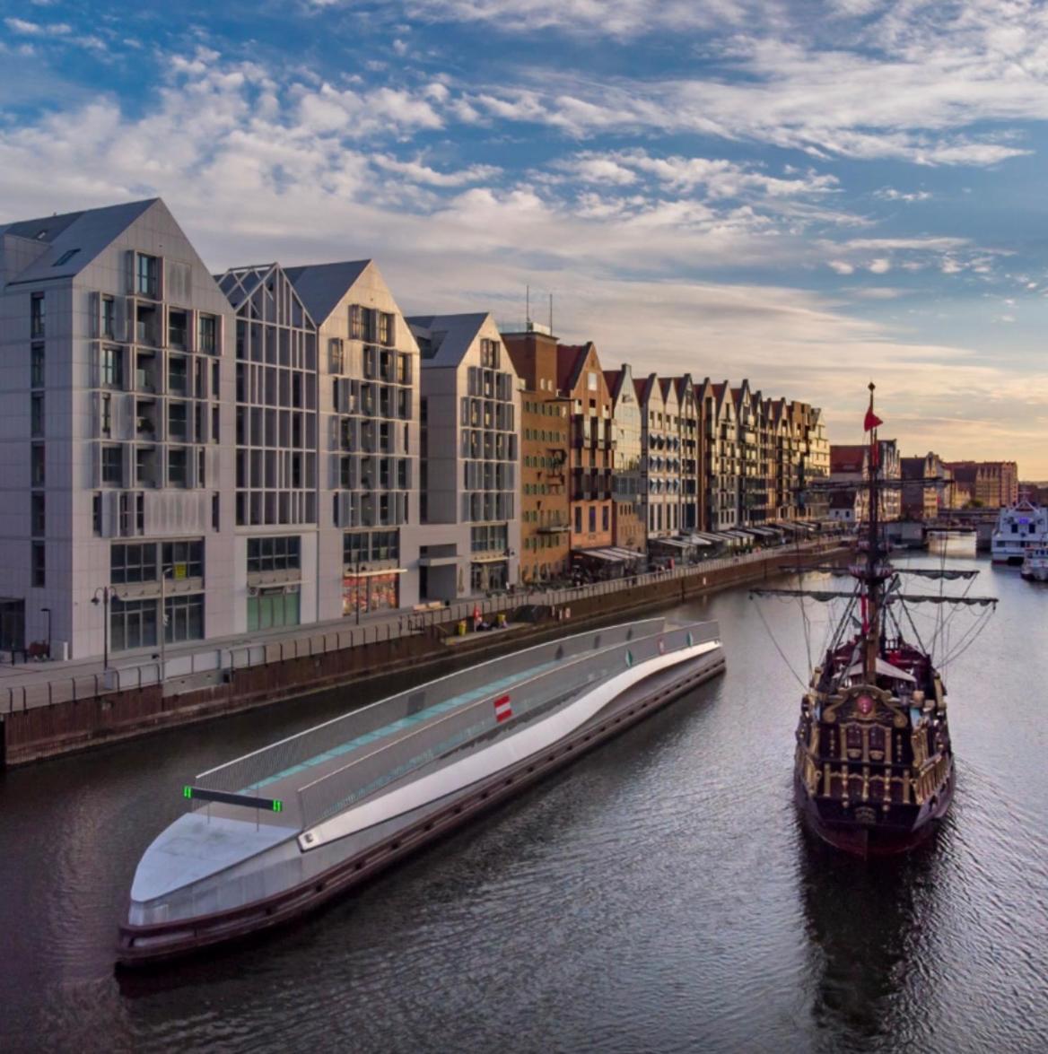 Baltic Riviera - Luxurious With Patio And River View Lejlighed Gdańsk